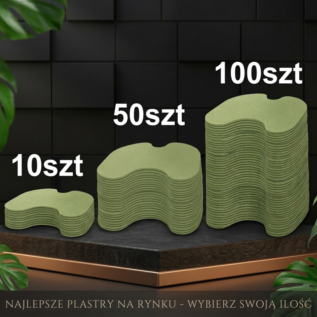 TermoPlaster 10szt — Ziołowe Plastry Rozgrzewające na Kolano